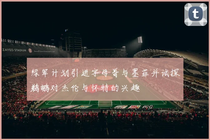 绿军计划引进字母哥与墨菲并试探鹈鹕对杰伦与怀特的兴趣